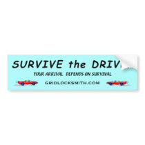 SURVIVE-DRIVE-YADOS bumper stickers