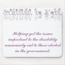 Survived to Vote mousepad