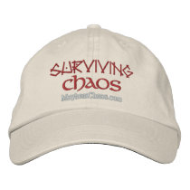 Surviving Chaos embroidered hats by MayhemChaos Surviving Chaos embroidered hats