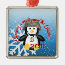 Surviving Deployment 2011 Penguin Christmas Tree Ornament