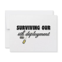 Surviving Our 4th Deployment invitations