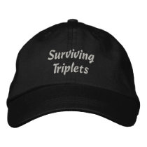 Surviving Triplets Embroidered Hats