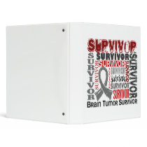 Survivor 10 Brain Tumor 3 Ring Binder
