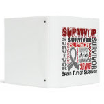 Survivor 10 Brain Tumor 3 Ring Binder