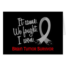 Survivor 11 Brain Tumor Greeting Cards