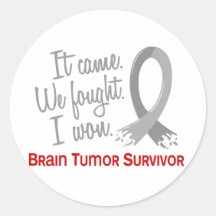 Survivor 11 Brain Tumor Stickers
