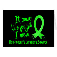 Survivor 11 Non-Hodgkin's Lymphoma Card
