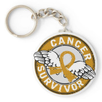 Survivor 14 Appendix Cancer Key Chain