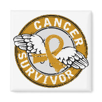 Survivor 14 Appendix Cancer Refrigerator Magnets