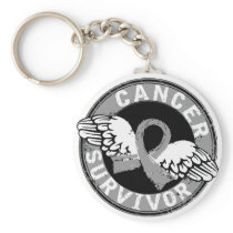 Survivor 14 Brain Cancer Key Chain