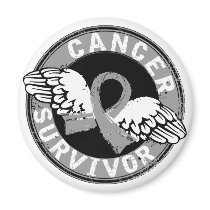 Survivor 14 Brain Cancer Fridge Magnet