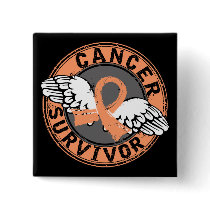 Survivor 14 Endometrial Cancer Button