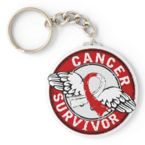Survivor 14 Oral Cancer Key Chain