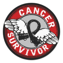 Survivor 14 Skin Cancer Round Sticker