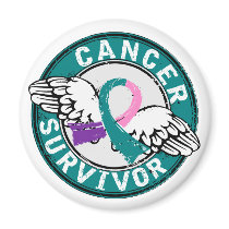 Survivor 14 Thyroid Cancer Refrigerator Magnets