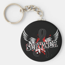 Survivor 16 Melanoma Key Chain