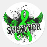 Survivor 16 Non-Hodgkin's Lymphoma Round Stickers
