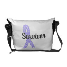 Survivor 17 Stomach Cancer Courier Bags