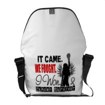 Survivor 22 Brain Cancer Courier Bags
