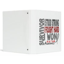 Survivor 4 Brain Tumor Vinyl Binders