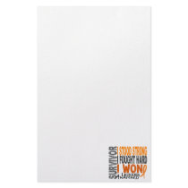 Survivor 4 Leukemia Stationery Paper