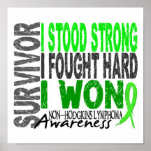 Survivor 4 Lymphoma Non-Hodgkin's Posters
