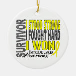 Survivor 4 Testicular Cancer Ornament