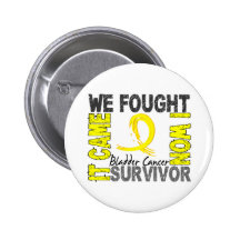 Survivor 5 Bladder Cancer Pin