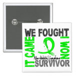 Survivor 5 Non-Hodgkin's Lymphoma Pinback Buttons