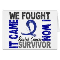 Survivor 5 Rectal Cancer Greeting Cards