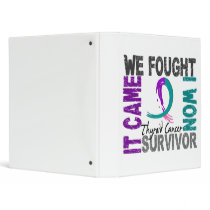 Survivor 5 Thyroid Cancer 3 Ring Binders