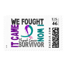 Survivor 5 Thyroid Cancer Stamps