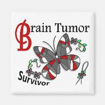 Survivor 6 Brain Tumor Fridge Magnet