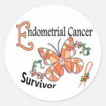 Survivor 6 Endometrial Cancer Stickers
