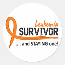 Survivor 8 Leukemia Stickers