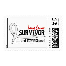 Survivor 8 Lung Cancer Stamp