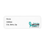 Survivor 8 Ovarian Cancer Custom Return Address Labels