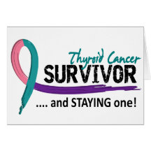 Survivor 8 Thyroid Cancer Greeting Cards