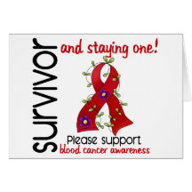 Survivor 9 Blood Cancer Greeting Card