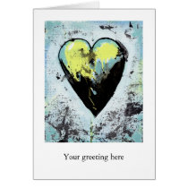 Survivor art heart bold modern fun emotional paint cards