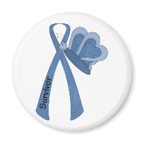 Survivor- Blue Awareness Fridge Magnet