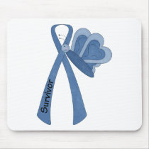 Survivor- Blue Awareness Mouse Pads