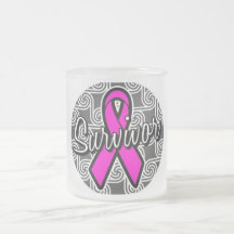 survivor breast cancer pink ribbon mug