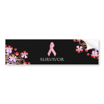 SURVIVOR Bumper Sticker BLK bumper stickers