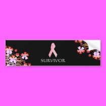 SURVIVOR Bumper Sticker BLK bumper stickers