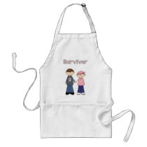 Survivor Cartoon aprons