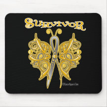 Survivor Celtic Butterfly - Appendix Cancer Mousepad