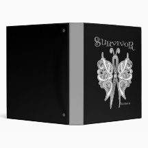 Survivor Celtic Butterfly - Lung Cancer Binder