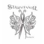 Survivor Celtic Butterfly - Lung Cancer Tshirts
