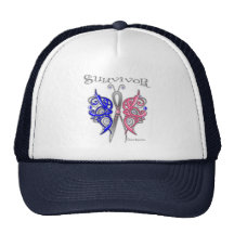 Survivor Celtic Butterfly - Male Breast Cancer Hats
